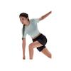 Li Ning Fitness Series Effen Kleur Ronde Hals Comfortabel Ademend Veelzijdig Casual T-shirt met Korte Mouwen Dames T-shirts Veer-Groen ATSU528-3