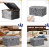 Lockable Clothing Storage Box with Lid Fabric Clothes Storage Box Snacks Food Chest Lockout Utility Container for Jeans