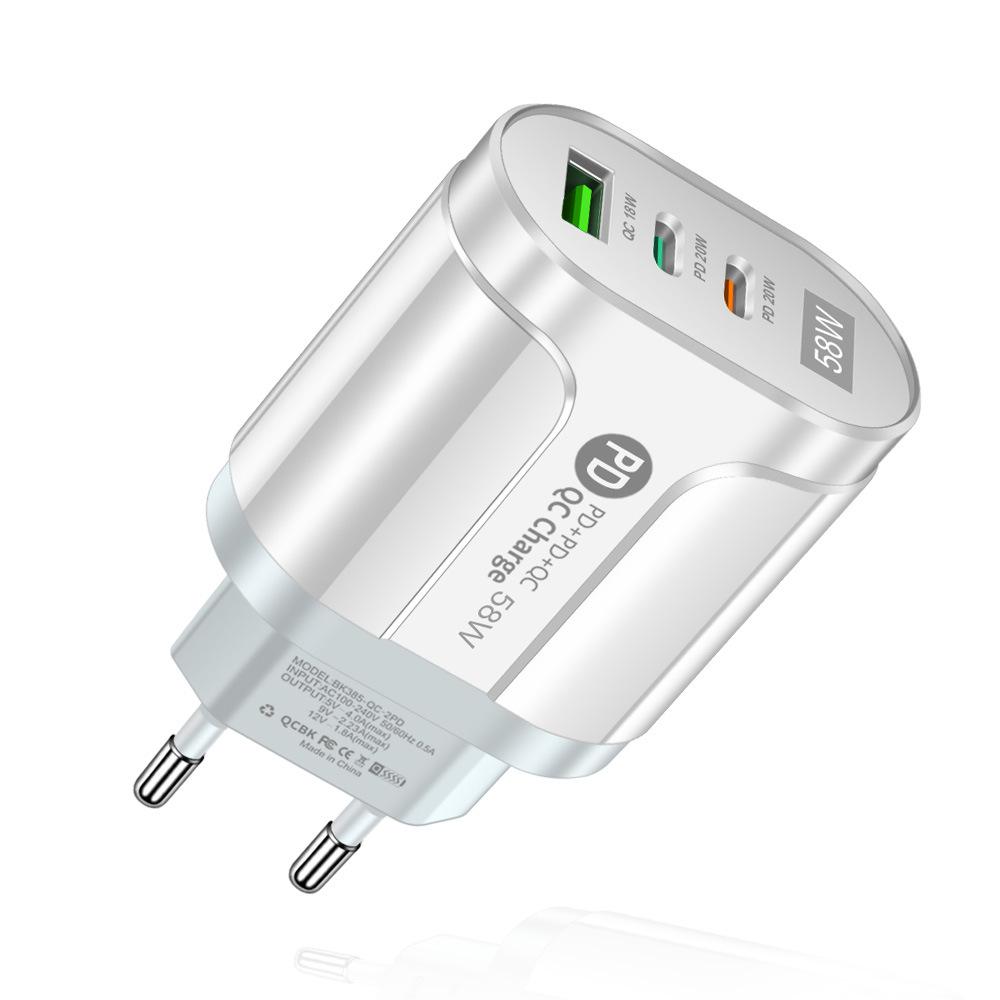 Luminous 58W Dual Fast Charger with 2PD & QC3.0 - EU/US/UK/KR/AU Standard
