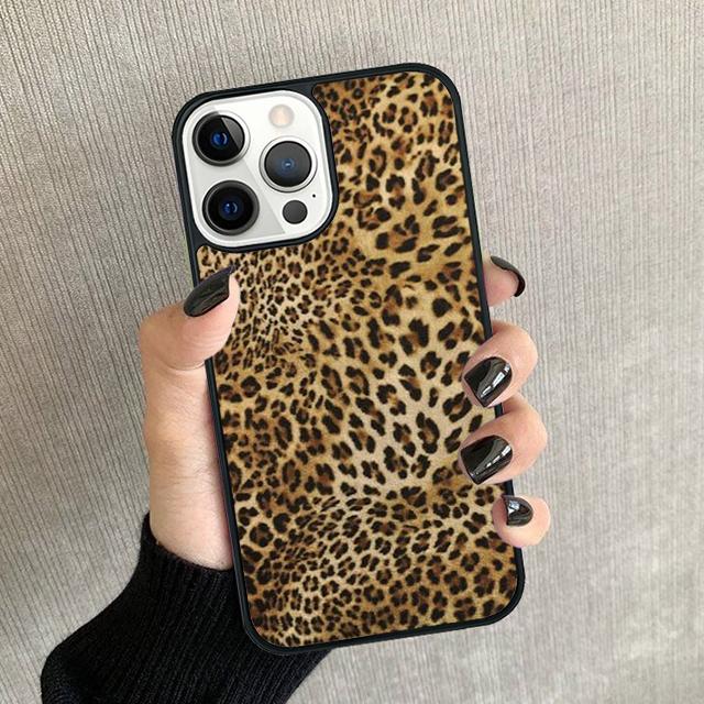 Tiger leopard print panther Phone Case For iPhone 17 Air 16 15 14 plus 12 13 Pro max Soft Bumper Shell Cover coque