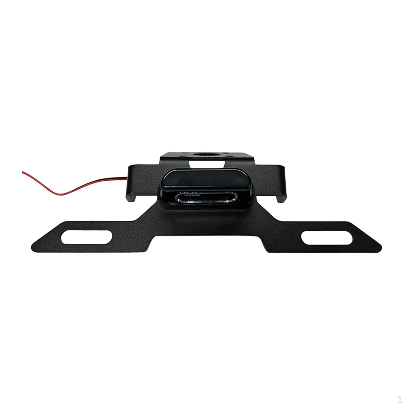 

Motorcycle License Plate Holder Frame Easy Installation Part Display with Taillight Light