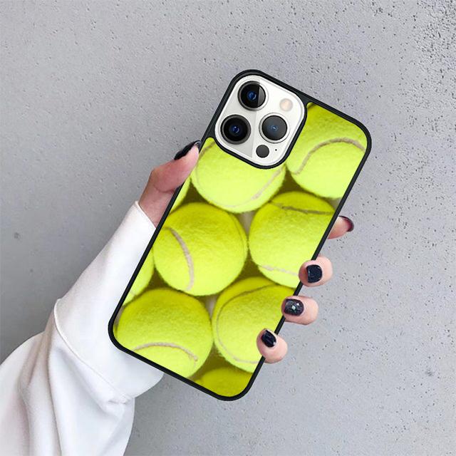 green tennis balls Accessories Phone Case Cover For iPhone 17 Air 15 16e 14 13 12 Pro Max 11 Pro Max Plus Coque