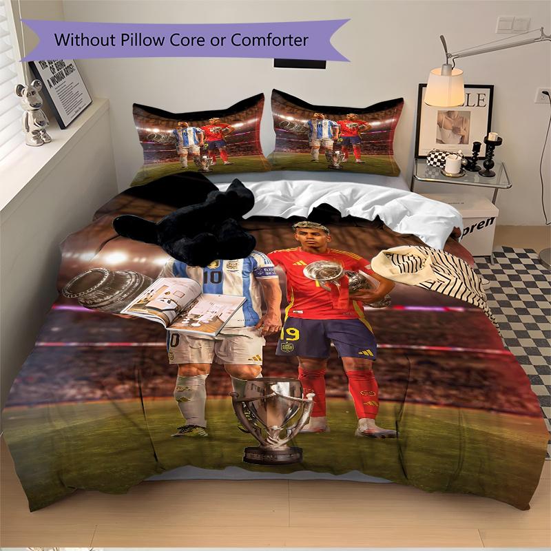3Pcs Champions Celebration Bedding Sets For All Sizes New 3D Printed Bed Cover Comforter Duvet Cover Pillowcase Bedroom Decoration