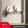 Kitchen Wall-Mounted Dish Drainer Rack