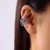 Starfish Ear Armor Ear Bone Clip for Women Simple Shell Floral No Ear Hole Bony Ring Ear Clip Beach Holiday Zircon Gift