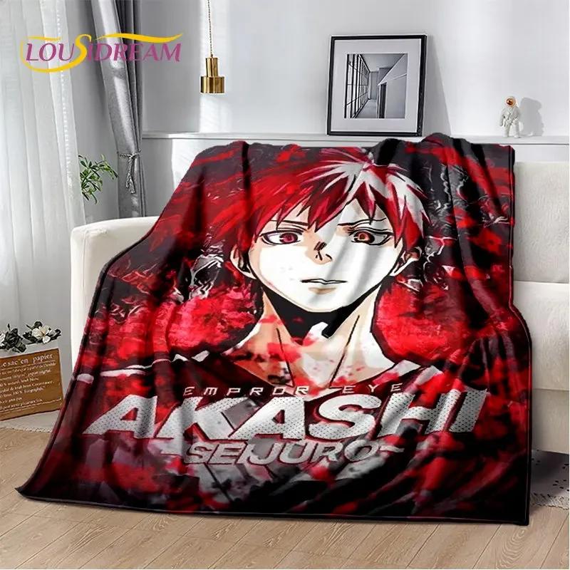 Kuroko'nun Basketbol Anime Karikatür Yumuşak Peluş Battaniye, Flanel Battaniye Oturma Odası Yatak Odası Yatak Kanepe Piknik Koyu için Battaniye
