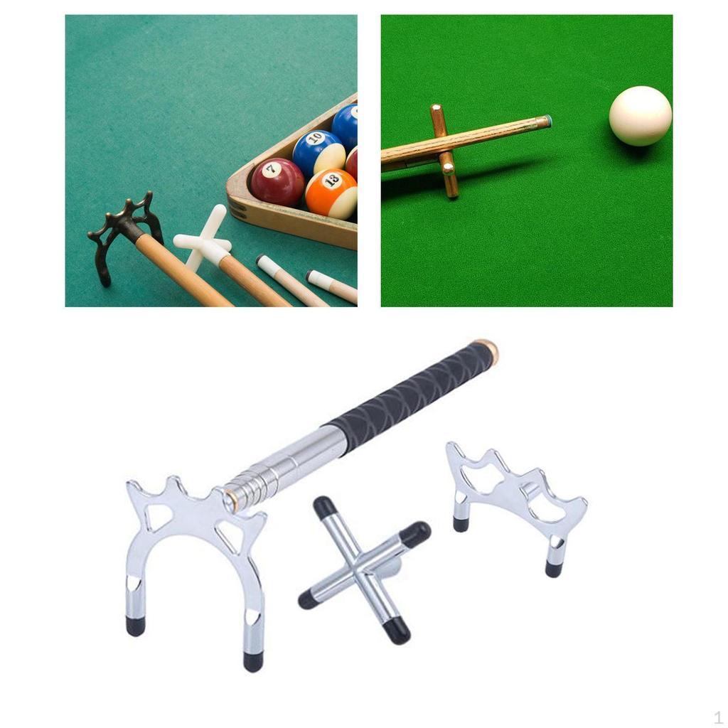 Extendable Billiards Cue Head Length Extends for Pool Table Training