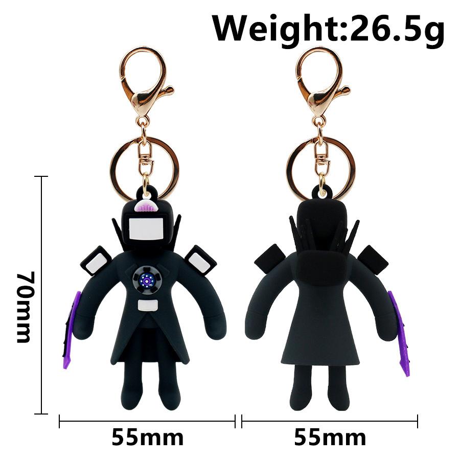 Skibidi Toilet Titan Speakman Keychain Cameraman Tv Man Titan Clock Man Titan Drillman Backpack Decor Doll Pendant Decor Gifts