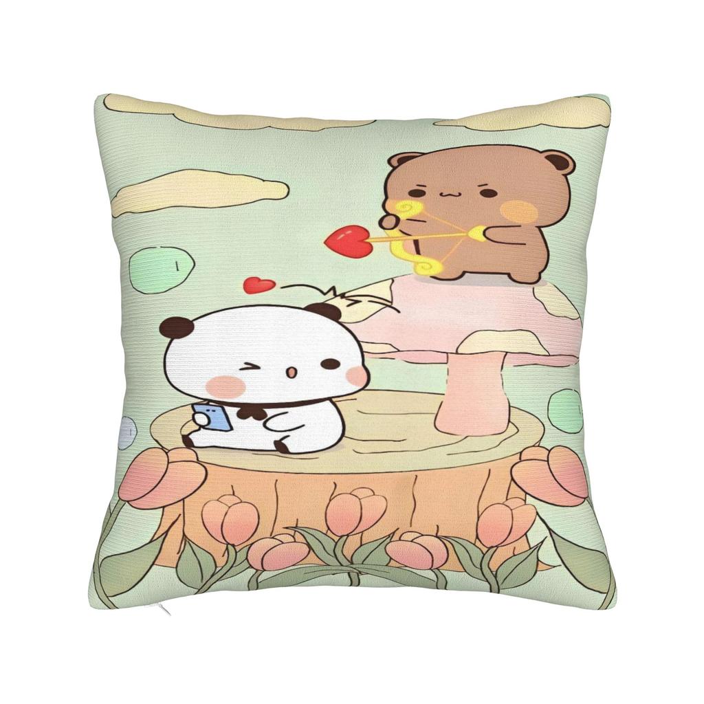 Bubu Dudu Flying Pillow Case Cute Funny Pillow Cover Print Pillowcases For Chair Sofa Home Decor