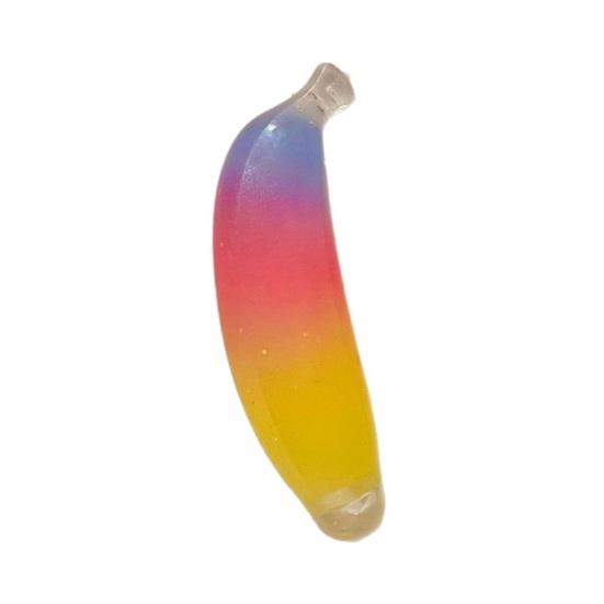 

Realistic Banana Slow Rising Squeeze Toy Soft TPR Fidget for Stress Relief Cute Fruit-Shaped Decompression Gadget for Kids Adults разноцветный