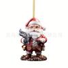 And Bright Fun Santa Claus Handheld Gun Ornament For Merry Christmas Tree Hanging
