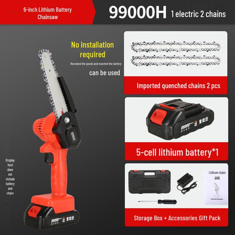 High-Power Lithium Electric Pruning Saw, Multi-Functional for Home Use and Ideal for Middle-Aged & Elderly Users