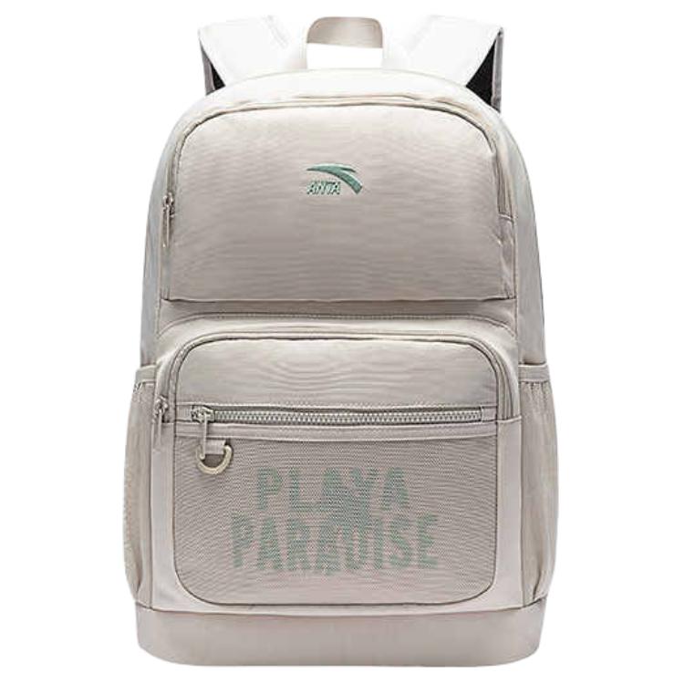 New Anta Nylon Backpack Unisex Light Smoke Gray 192528152-3