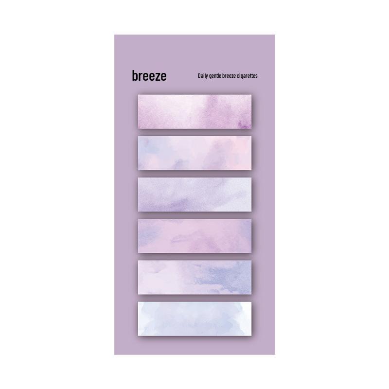 Stylish Gradient Sticky Notes for Students: Strong Adhesion, Girly Design, Perfect for Indexing and Memos, Reusable N Times