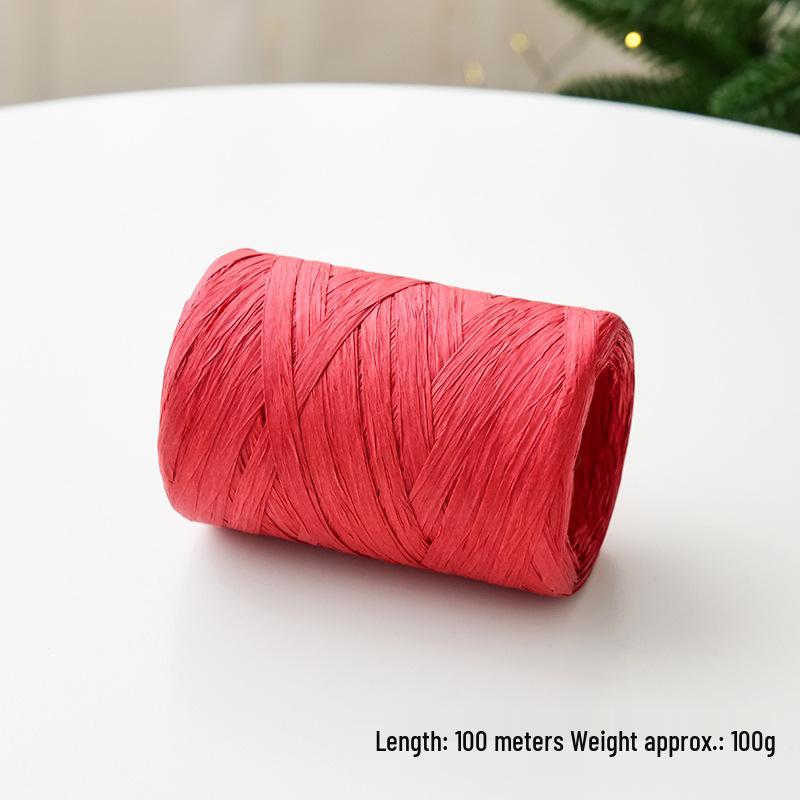 NUCHI Raffia Bow Tie Ribbon for Christmas Gift Wrapping