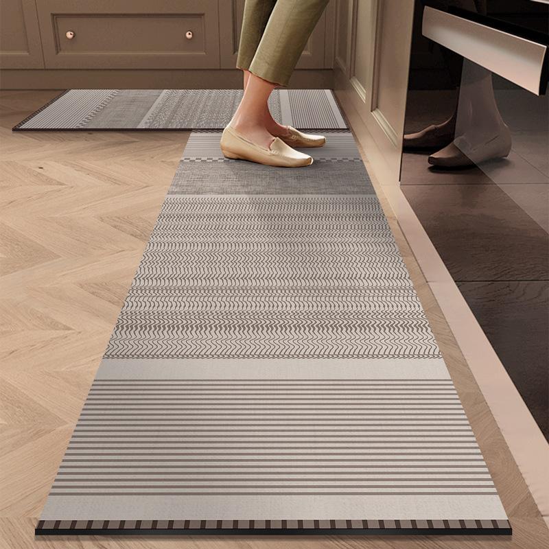 1/2pcs Simple Kitchen Floor Mat Home Long Absorbent Anti-Slip And Easy-To-Maintain Floor Mat Diatom Mud Carpet