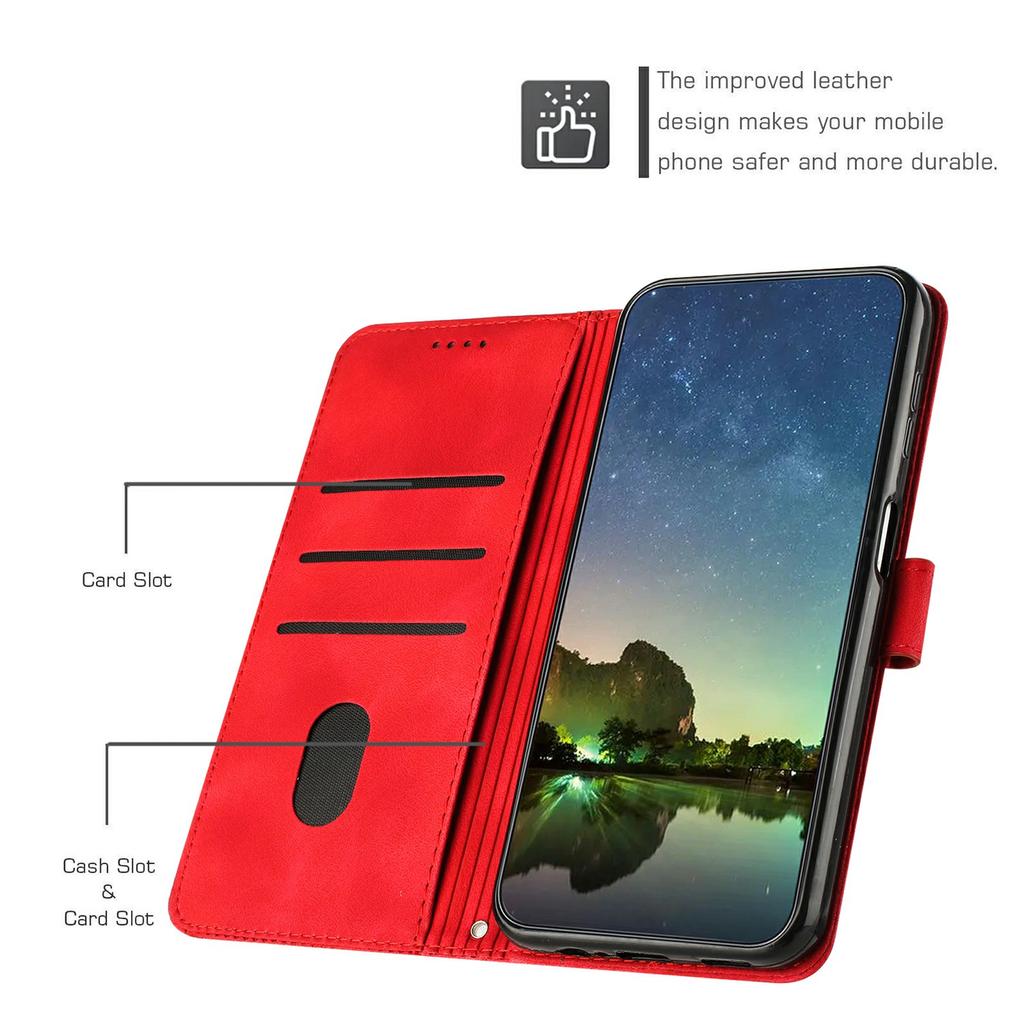 For Xiaomi Redmi Turbo 4 5G/Poco X7 Pro 5G Case Handbag Imprinted Triangle Leather Phone Cover