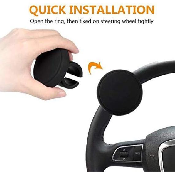 No Tool Required Easy Set Up Silicone Steering Wheel Spinners For Automobiles