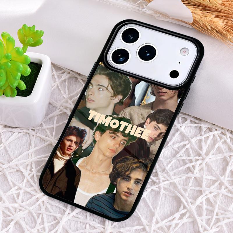 Timothee Chalamet Actor Shockproof Phone Case for iPhone 17 Air 16e 15 11 12 14 13 Pro Max Cover Coque