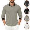 Men's Shirts Long Sleeve Casual Comfortable Button Turndown Collar Top For Golf And Weekend Wear