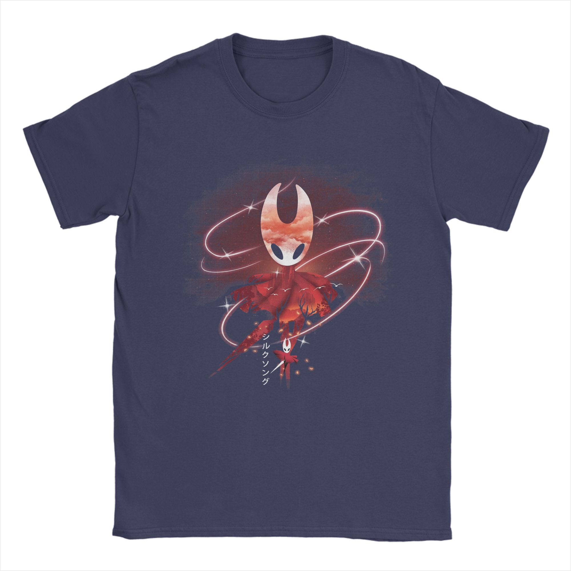 

Men T-Shirt Hollow Knight Silksong The Hornet Novelty Pure Cotton Tees Short Sleeve T Shirt O Neck Clothing Unique 4XL