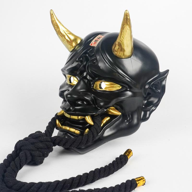 Samurai Geest Mask Japans Horror Demon Draagbaar Masker voor Halloween Cosplay Karnaval Feest Terreur Demon Prajna Masker