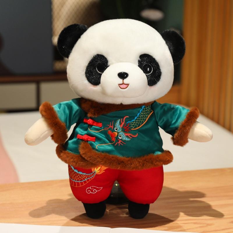 Chinese Style Panda Doll Plush Toy Cute Giant Panda Doll Pendant Children's Birthday Gift Zoo