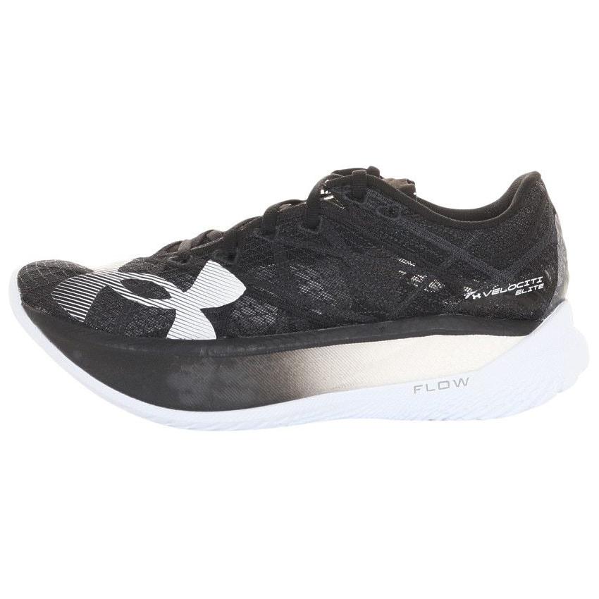 Under Armour Unisex Flow Velociti Elite 2 Black White Running Shoes 3027205-004 36.5