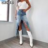 Women's Fashion Casual Solid Color Print Skirt