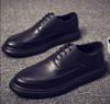 Lente Nieuwe Heren Bruiloftsschoenen Kledingschoen Effen kleur Veterslakleer heren zakelijk schoenen met spitse neus Antislip Oxfords 2024