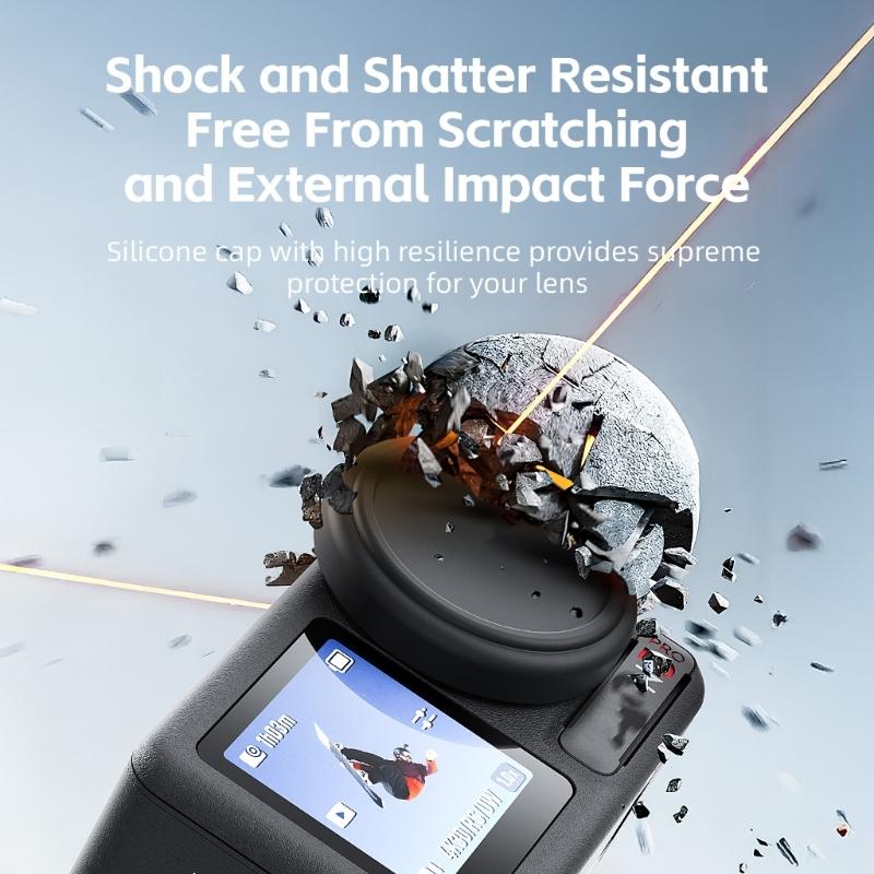 Protective Silicone Cover for Action 5 Professional/4/3 Action Camera Lens Protector Skin Friendly Texture Easily Fit