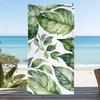 Bohemian Vibrant Tropical Monstera Floral Print Beach Towel Quick Dry Sand-Free Absorbent Beach Blanket for Summer Travel