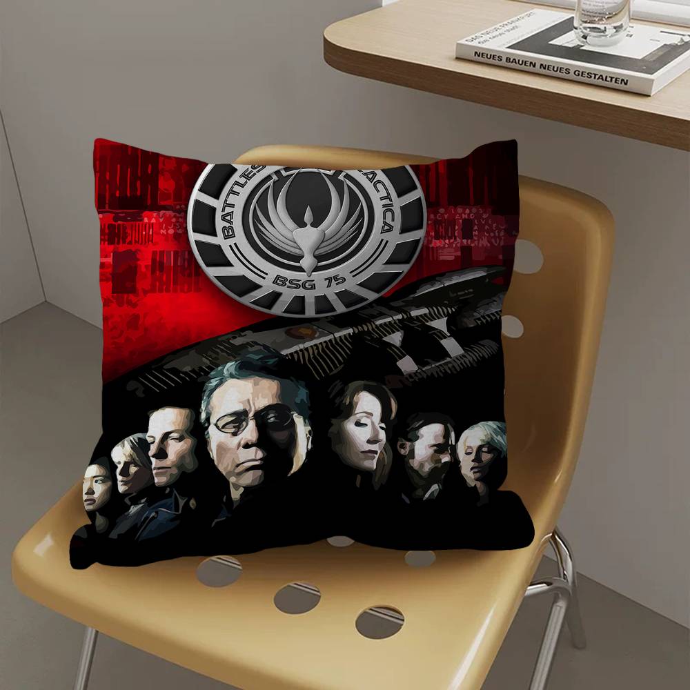 Battlestar Galactica Movie Cushion Cover Inches Farmhouse Decor Home Throw Pillow Covers for Couch Decorations 30cmx30cm