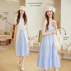 Bailuyu Linen Blend Vacation Two-Piece Set