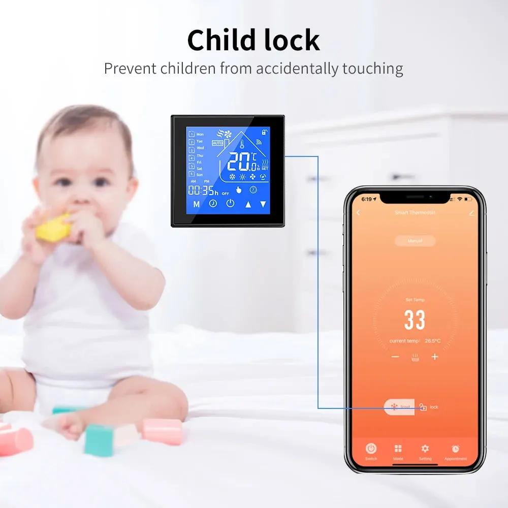 WiFi Smart Thermostat Temperature Control for Electric Floor Heating Water/Gas Boiler Temperature Tuya Google Home Alexa Yandex