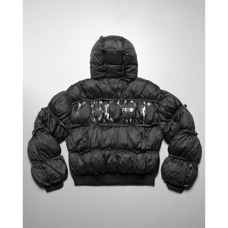 Unisex Streetwear Kokvilnas Stepēta Jaka Ar