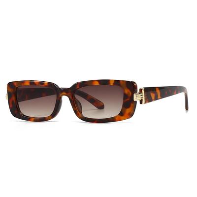 Modern Retro Small Square Sunglasses Narrow Frame Trendy Foreign Trade Cross-Border Lh136