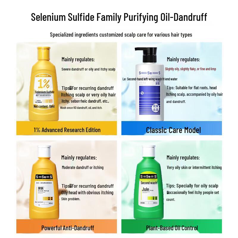 Cai Le Selenium Disulfide Anti-Dandruff Shampoo