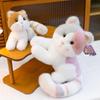 Tricolor Kitten Plush Toy - Cute Orange Cat Desk Companion Ornament Doll