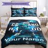 Cristiano Ronaldo Quilt Cover Set Perfect For Playroom Machine Washable Perfect Gift For Friends Family