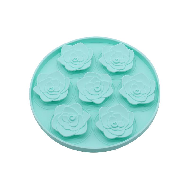 Rose Flower Silicone Pet Slow Food Bowl with Suction Cup Easy To Clean Scientific Feeding Portable Dog Lick Mat Plato Para Perro