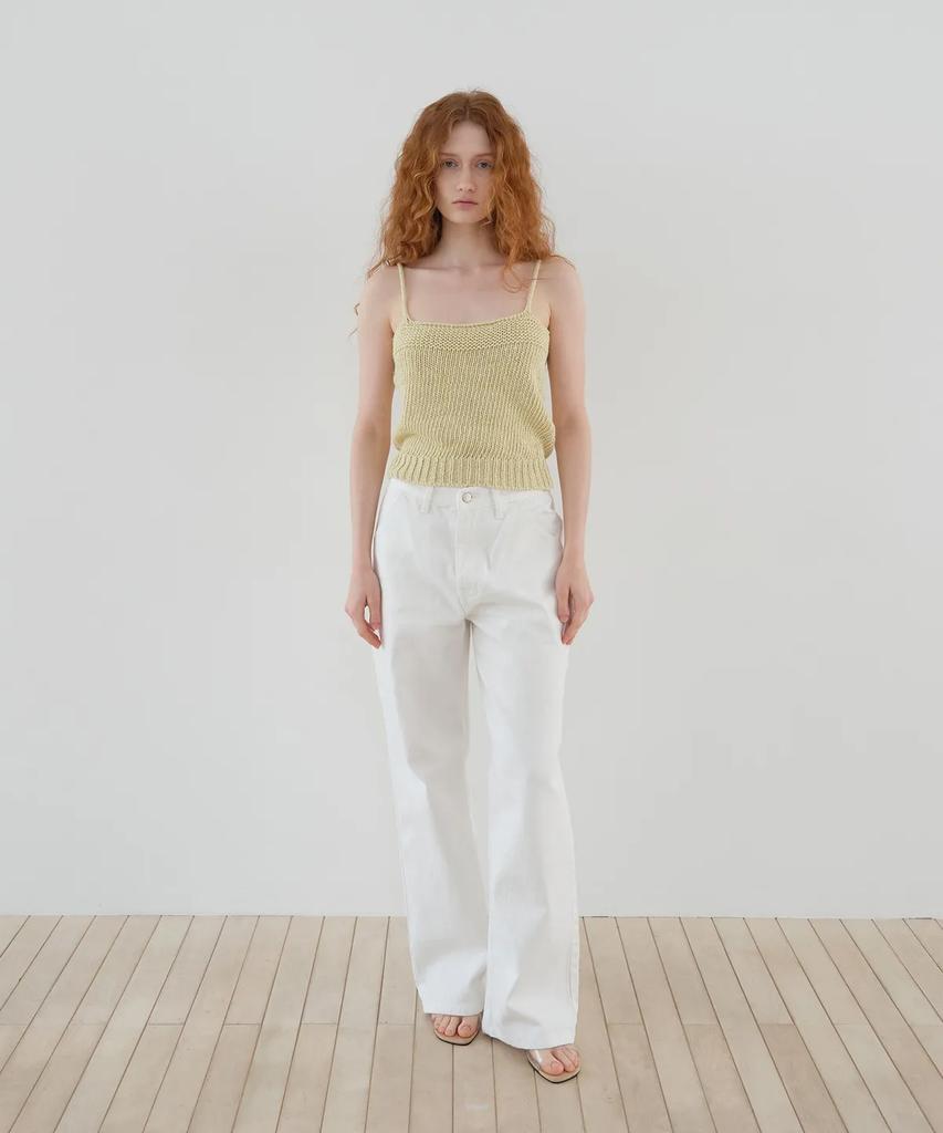 Poeteuseoul Hamme Denim Pants_Ivory