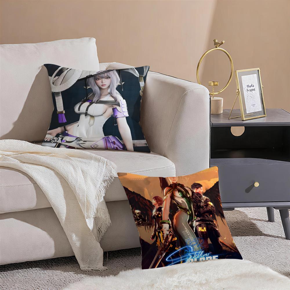 Stylish Game S-Stellar B-Blade Cushion Cover Linen Pillowcase Soft for Sofa Bed Home Room Decor