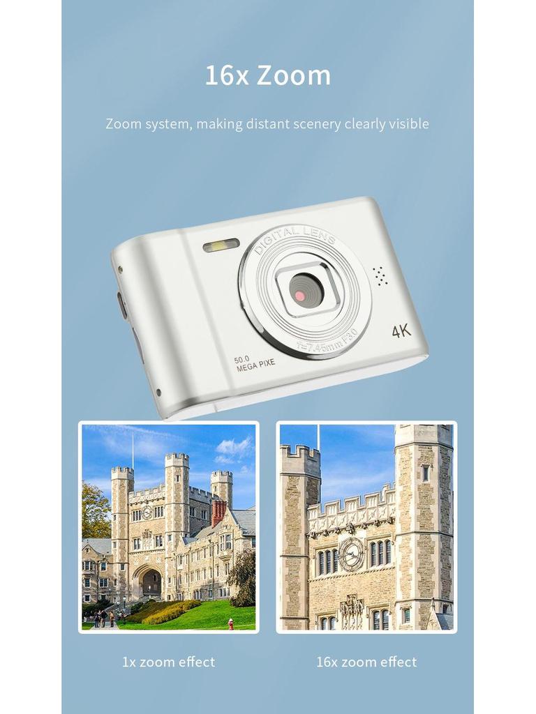 Retro Portable CCD HD Student Camera - Compact & Affordable