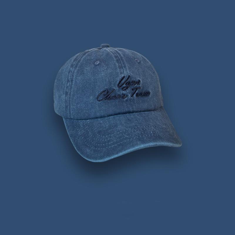 Washed peaked cap children spring and summer new versatile street sunscreen cap baseball cap