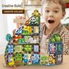 Magnetic Animal Paradise: 4D Building Blocks with Slide & Roll