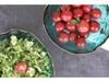 Japanese Gold Rim Hammered Glass Bowl - Fruit Salad & Sushi Plate Tableware