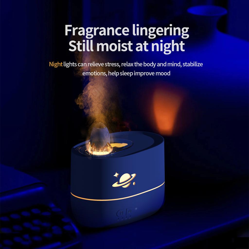 Kreativní raketový zvlhčovač vzduchu, aromaterapeutický stroj pro domácnost, barevné oslnivé světlo, parfém, nano mlha, difuzér vzduchu s esenciálním olejem