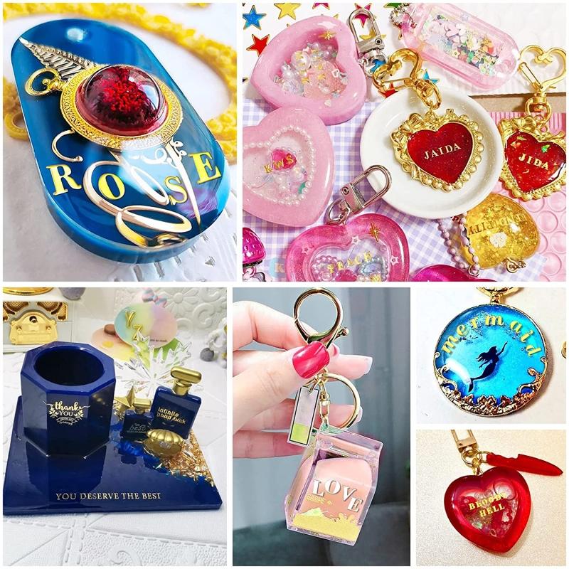 Adesivos de Alfabeto Adesivos de Letras Adesivos Decalques de Alfabeto Scrapbooking Arte em Resina Adesivos de Letras Pequenas À Prova D'água