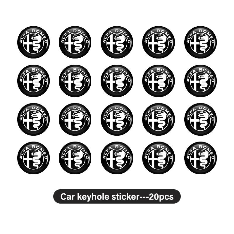Bildekaler För Alfa Romeo Bilstyling Lås Nyckelhålskal Nyckelskydd Dekaler Dekorationstillbehör För Alfa Romeo Giulie
